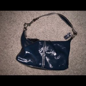 Navy coach handbag